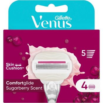 Змінні картриджі для гоління GILLETTE Venus Comfortglide Sugarberry 4 шт (8700216122849) Купить сменный картридж для бритвенных станков Змінні картриджі для гоління GILLETTE Venus Comfortglide Sugarberry 4 шт (8700216122849) | Фото 2