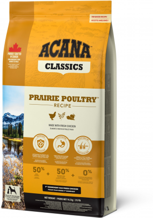 Сухий корм для собак усіх порід Acana Classics Prairie Poultry з м`ясом курчат та індички 14,5 кг (a56017 ) Сухий корм для собак усіх порід Acana Classics Prairie Poultry з м`ясом курчат та індички 14,5 кг (a56017 ) | Фото 4
