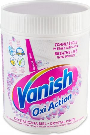 Плямовивідник та відбілювач для тканин VANISH Oxi Action порошкоподібний Кришталева білизна 470г (5900627081732) | Фото 3