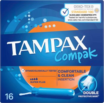 Тампони з аплікатором TAMPAX Compak Super Plus 16 шт (801841300399) | Фото 2