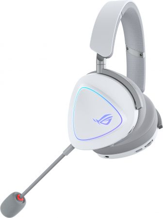 Ігрова гарнітура ASUS ROG Delta II Moonlight White (90YH03W0-BHUA10) Ігрова гарнітура ASUS ROG Delta II Moonlight White (90YH03W0-BHUA10) | Фото 2