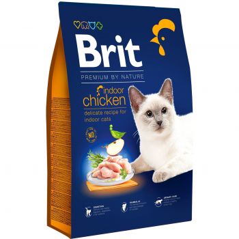  Brit Premium by Nature Cat Indoor з куркою 8 кг (8595602553228) | Фото 1