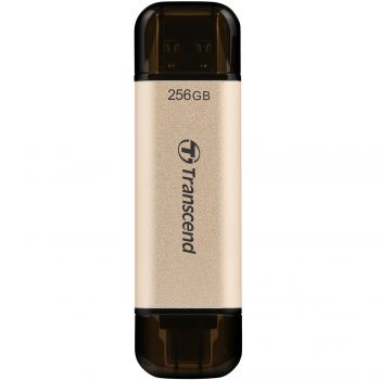 Transcend JetFlash USB 3.2+Type-C  930 Black R420/W400MB/s 256GB (TS256GJF930C) | Фото 1