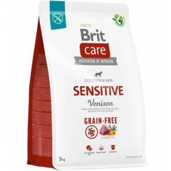 Корм для собак із чутливим травленням Brit Care Dog Grain-free Sensitive беззерновий з олениною 3кг | Фото 1