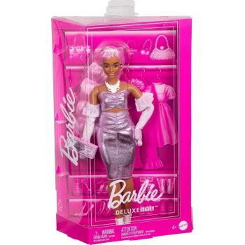 Купить куклу Лялька Barbie модниця у сукні металік (HYV25) | Фото 1