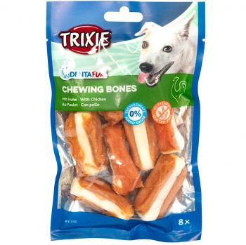 Trixie DENTAfun кістка з куркою 120гр/5см (8 шт) (4011905313405) | Фото 1