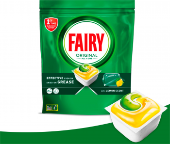 Капсули для посудомийних машин Fairy Original Лимон 56шт (8700216237352) Капсули для посудомийних машин Fairy Original Лимон 56шт (8700216237352) | Фото 2