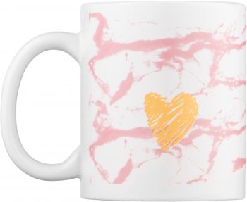 Чашка Ardesto Hello, 330мл, кераміка, біло-рожевий (AR3048WP) Чашка Ardesto Hello, 330мл, кераміка, біло-рожевий (AR3048WP) | Фото 2