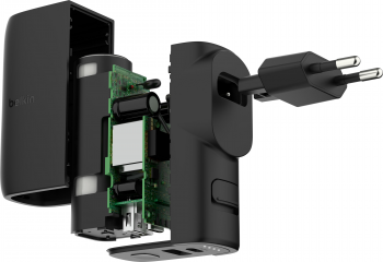 Мережевий зарядний пристрій BELKIN 25Вт USB-С PD, PowerBank 5000mAh Black (BPZ003BT1MBK-B6) | Фото 2