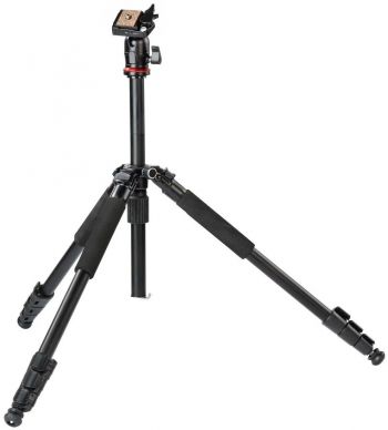 Штатив для фотокамер HAMA Traveller 163 Ball,47 -163 cm, чорний (00004291) | Фото 3