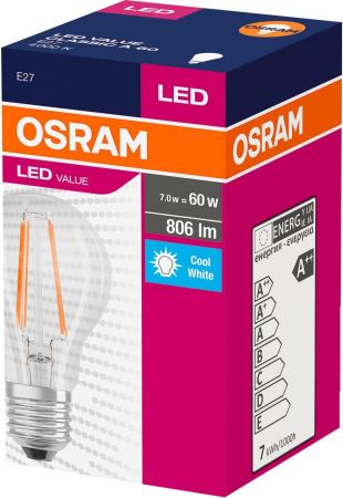 OSRAM LED Value Filament A60 7W (806Lm) 4000K E27 (4058075288645) | Фото 2