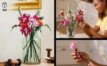 Конструктор LEGO Botanicals Милий рожевий букет квітів (10342) | Фото 14