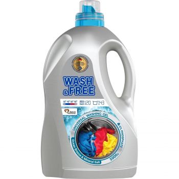 Універсальний гель для прання Wash&Free Морська свіжість 5000г (4823128005216) | Фото 1