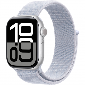 Смартгодинник APPLE Watch Series 10 GPS 42mm Silver Aluminium Case with Blue Cloud Sport Loop (MWWD3QH/A) | Фото 1