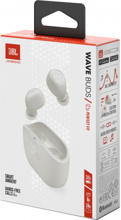 Навушники JBL Wave Buds White (JBLWBUDSWHT) Навушники JBL Wave Buds White (JBLWBUDSWHT) | Фото 10