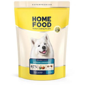 Для дорослих собак середніх порід HOME FOOD Форель і рис гіпоалергенний 1.6кг (4820235020323) | Фото 1