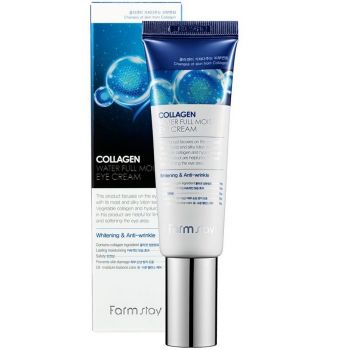 Крем для шкіри навколо очей Farmstay Collagen Water Full Moist Eye Cream зволожуючий з колагеном 50 | Фото 1
