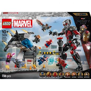Купить конструктор Конструктор LEGO Super Heroes Marvel Перший месник: Протистояння Пригодницька битва (76314) | Фото 1