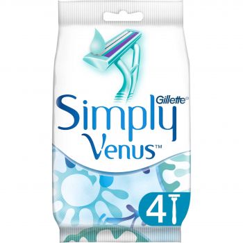 Бритва без змінних картриджів Gillette Venus Simply 2, 4шт (8700216143714) | Фото 1