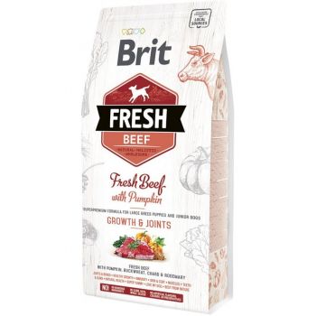 Сухий корм для цуценят та юніорів великих порід Brit Fresh Growth & Joints з яловичиною та гарбузом (8595602530762) | Фото 1