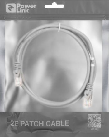 2E Cat 6, UTP, RJ45, 26AWG, 7/0.16 Cu, 1.50 m, PVC, Grey (2E-PC6COP-150GRY) | Фото 2