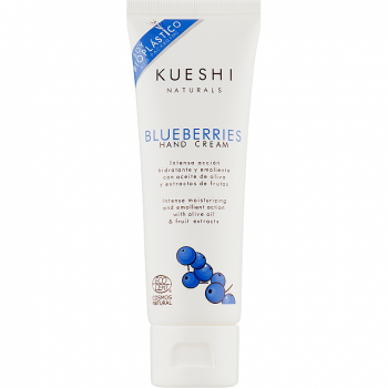 Крем для рук Kueshi Вlueberries hand cream чорниця 75 мл (8436568902661) | Фото 1