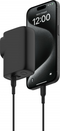 Мережевий зарядний пристрій BELKIN 25Вт USB-С PD, PowerBank 5000mAh Black (BPZ003BT1MBK-B6) | Фото 6
