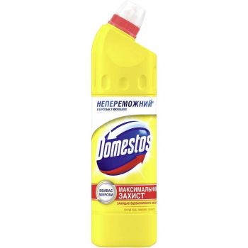 Засіб для унітазу DOMESTOS Лимонна свіжість 24 години універсальний 750 мл (8720181679049) | Фото 1