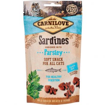 Carnilove Cat Semi Moist Snack сардина,петрушка 50 г (8595602527236) | Фото 1