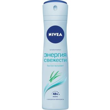 Купить дезодорант и антипреспирант Дезодорант-антиперспірант NIVEA Енергія свіжості Спрей 150 мл (4006000007946) | Фото 1