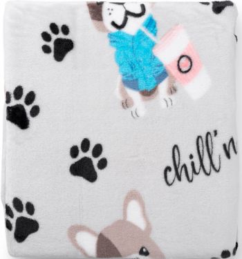 Плед Ardesto Flannel, 160х200 см, бульдоги (ART0112PB) Плед Ardesto Flannel, 160х200 см, бульдоги (ART0112PB) | Фото 2