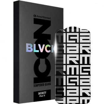 Захисне скло ArmorStandart Infinity Black Icon 2.75D для APPLE iPhone 16 (ARM80299) | Фото 1