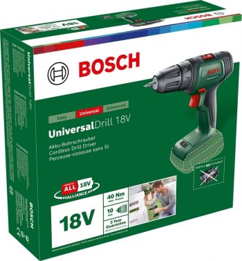 Шуруповерт-дриль акумуляторний Bosch UniversalDrill 18V-60 18В без АКБ и ЗП (0.603.9D7.000) | Фото 3