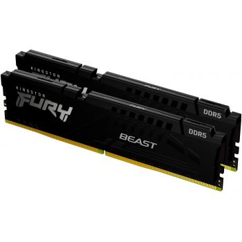 Пам'ять для ПК KINGSTON DDR5-5200 16GB KIT (8GBx2) FURY Beast Чорний (KF552C40BBK2-16) | Фото 1