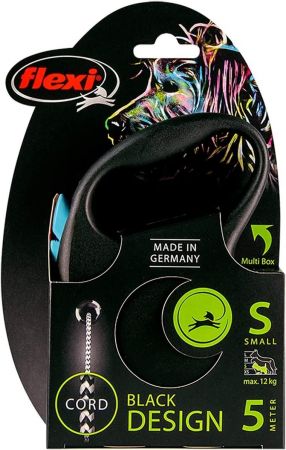 Повідець-рулетка Flexi Black Design S до 12 кг 5 м блакитний (4000498033333) | Фото 5