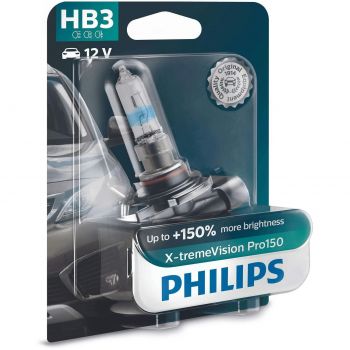 Купить автомобильную лампу Лампа Philips галогенова 12V Hb3 60W P20D X-Treme Vision Pro150 (PS_9005_XVP_B1) | Фото 1