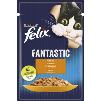 Purina Felix Fantastic З куркою. Шматочки в желе, 85 г (7613039788097) | Фото 5