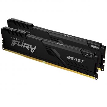 Пам'ять для ПК KINGSTON DDR4-3200 32GB KIT (16GBx2) FURY Beast Black (KF432C16BBK2/32) | Фото 1