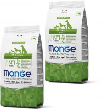 Monge Dog All breeds Adult зі смаком кролика, рису та картоплі 2,5 кг (8009470011143) Monge Dog All breeds Adult зі смаком кролика, рису та картоплі 2,5 кг (8009470011143) | Фото 2