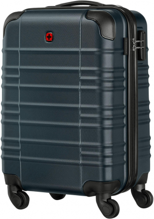 Валіза WENGER, Amplar, мала, пластик, 4 колеса, синя (653144) | Фото 3