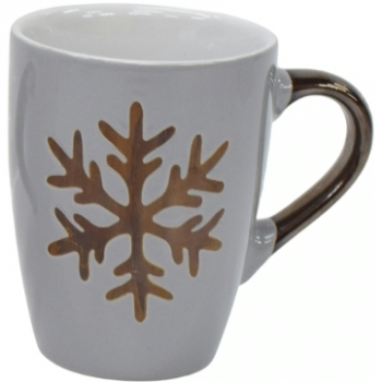 Чашка ARDESTO Snowflake grey , 320мл, кераміка (AR3059ASG) | Фото 1