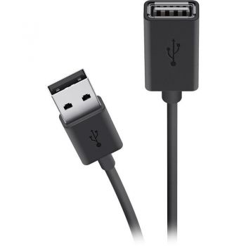 BELKIN USB 2.0 (AM/AF) Extension cable 4.8m, black (F3U153BT4.8M) | Фото 1