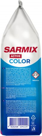 Пральний порошок Sarmix Active Color для всіх типів прання 2.1 кг (4820268104229) Пральний порошок Sarmix Active Color для всіх типів прання 2.1 кг (4820268104229) | Фото 2