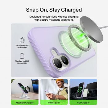 Чохол BELKIN для APPLE iPhone 17 Magnetic Protective Grip Lavender (MSA034HQLV) | Фото 6