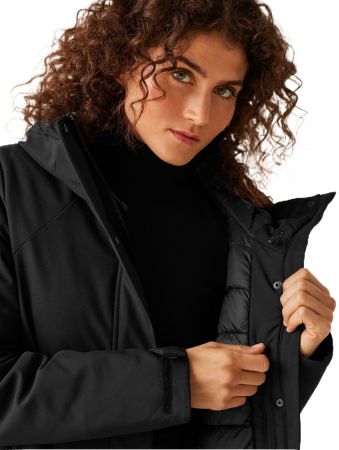 Парка жіноча Regatta WomensDallymoore RWN335-800 12 чорна (5063019789033) | Фото 8