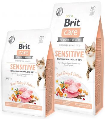 Сухий корм Brit Care Cat GF Sensitive Digestion & Delicate Taste з індичкою та лососем, 7кг (8595602540693) Сухий корм Brit Care Cat GF Sensitive Digestion & Delicate Taste з індичкою та лососем, 7кг (8595602540693) | Фото 3
