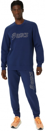 Штани чоловічі Asics logo sweatpant 2031E189-404 M сині (4550457596732) | Фото 2