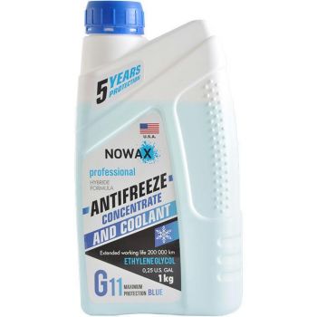 Антифриз Nowax G11 концентрат Синій 1кг (NX01011) | Фото 1