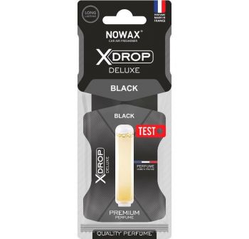 Ароматизатор повітря Nowax Целюлозний із капсулою X Drop Deluxe – Black (NX00063) | Фото 1