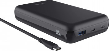 Портативний акумулятор TRUST Laro 20000mAh USB-A/2хUSB-C 100W, Black (25240_TRUST) | Фото 8